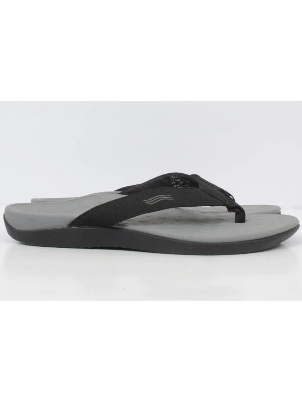 Vionic with Orthaheel Unisex Wave Orthatic Sandal Black Women 12 / Men 11 Black
